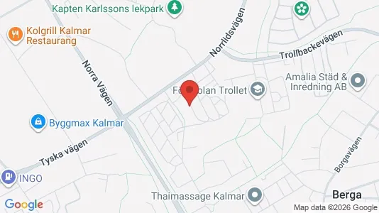 Lägenheter till salu i Kalmar - kort over placeringen