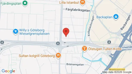 Lägenheter till salu i Lundby - kort over placeringen