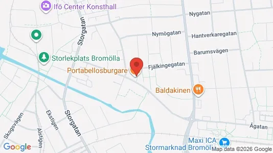 Bostadsrätter till salu i Bromölla - kort over placeringen