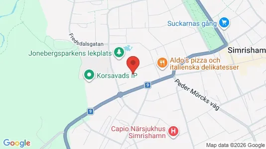 Bostadsrätter till salu i Simrishamn - kort over placeringen