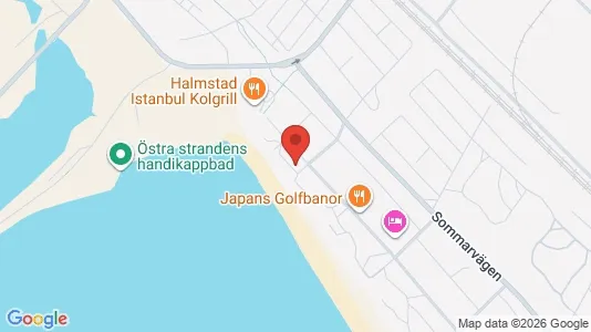 Lägenheter till salu i Halmstad - kort over placeringen