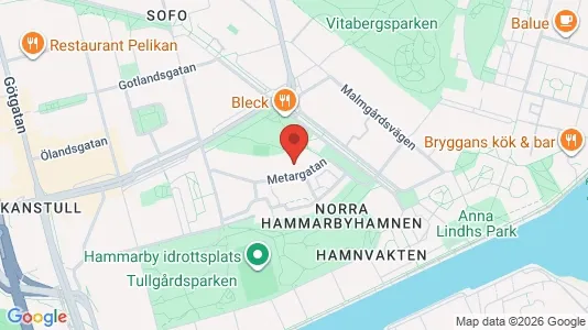 Lägenheter till salu i Södermalm - kort over placeringen