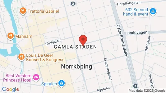 Lägenheter att hyra i Norrköping - kort over placeringen