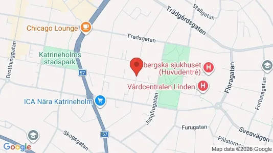 Lägenheter att hyra i Katrineholm - kort over placeringen