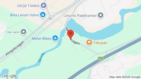Bostadsrätter till salu i Lerum - kort over placeringen