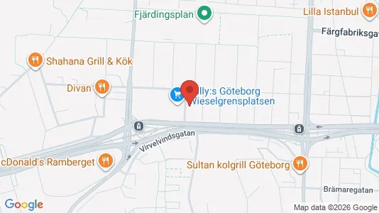 Lägenheter till salu i Lundby - kort over placeringen