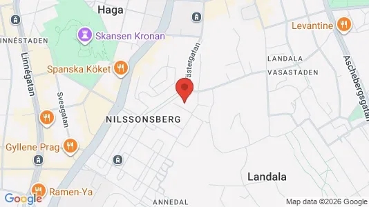 Lägenheter till salu i Göteborg Centrum - kort over placeringen