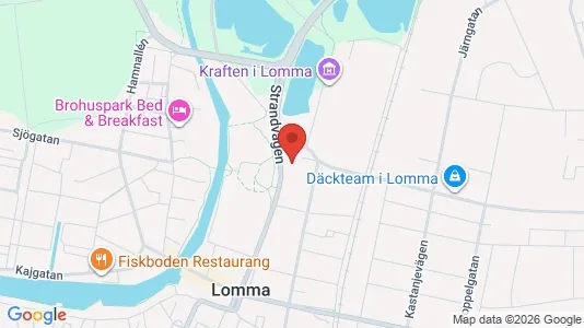 Bostadsrätter till salu i Lomma - kort over placeringen