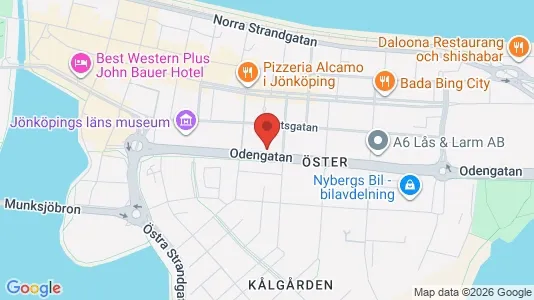 Lägenheter till salu i Jönköping - kort over placeringen