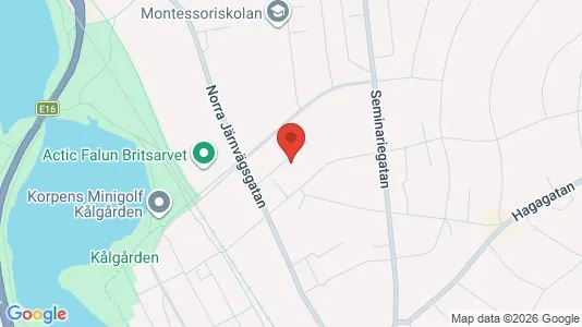 Lägenheter till salu i Falun - kort over placeringen