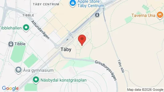 Lägenheter till salu i Täby - kort over placeringen
