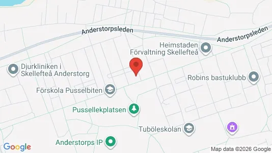 Lägenheter till salu i Skellefteå - kort over placeringen