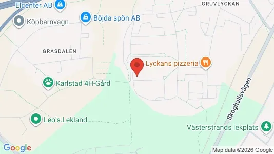 Bostadsrätter till salu i Karlstad - kort over placeringen