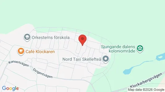 Lägenheter till salu i Skellefteå - kort over placeringen