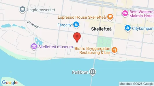 Lägenheter till salu i Skellefteå - kort over placeringen