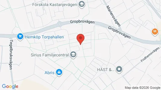 Lägenheter till salu i Vänersborg - kort over placeringen