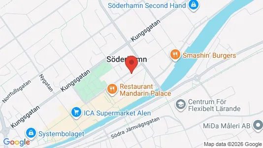 Bostadsrätter till salu i Söderhamn - kort over placeringen