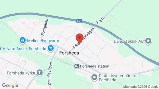 Lägenheter att hyra i Värnamo - kort over placeringen