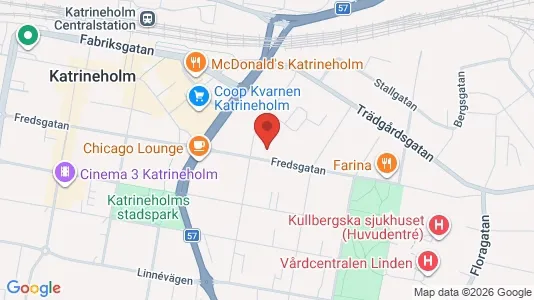 Lägenheter att hyra i Katrineholm - kort over placeringen