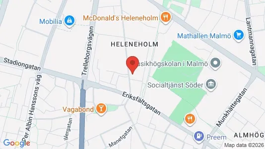 Bostadsrätter till salu i Sofielund - kort over placeringen