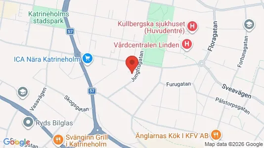 Lägenheter att hyra i Katrineholm - kort over placeringen