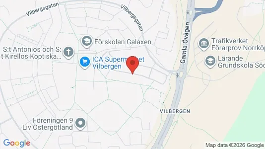 Lägenheter att hyra i Norrköping - kort over placeringen