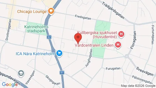 Bostadsrätter till salu i Katrineholm - kort over placeringen