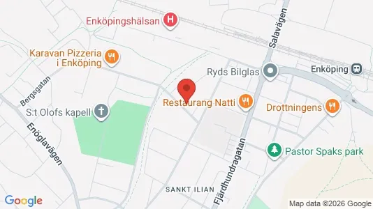 Bostadsrätter till salu i Enköping - kort over placeringen