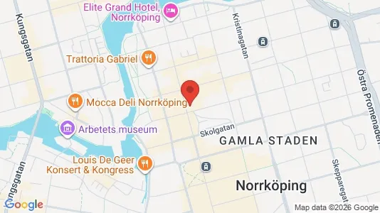 Lägenheter att hyra i Norrköping - kort over placeringen