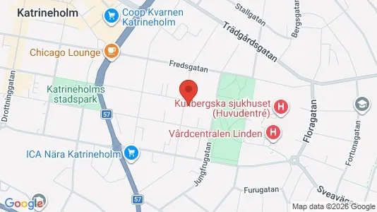 Bostadsrätter till salu i Katrineholm - kort over placeringen