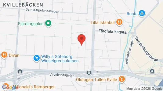 Lägenheter till salu i Lundby - kort over placeringen