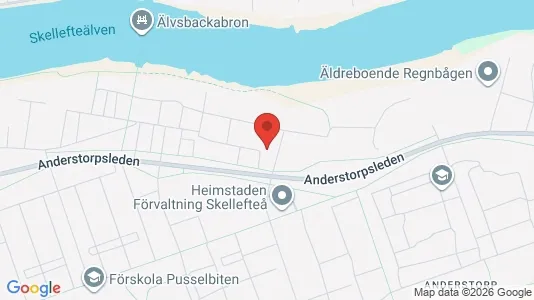 Lägenheter till salu i Skellefteå - kort over placeringen