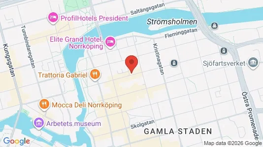 Lägenheter att hyra i Norrköping - kort over placeringen