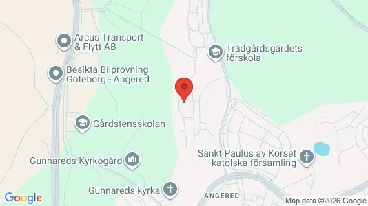 Lägenheter till salu i Angered - kort over placeringen