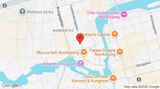 Lägenheter att hyra i Norrköping - kort over placeringen