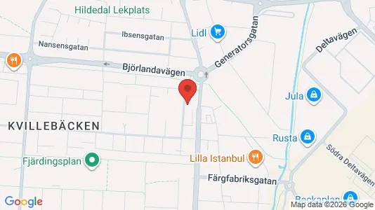 Lägenheter till salu i Göteborg Centrum - kort over placeringen