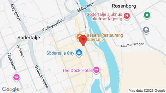 Bostadsrätter till salu i Södertälje - kort over placeringen