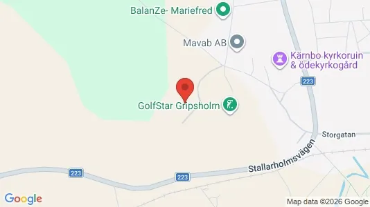 Bostadsrätter till salu i Strängnäs - kort over placeringen