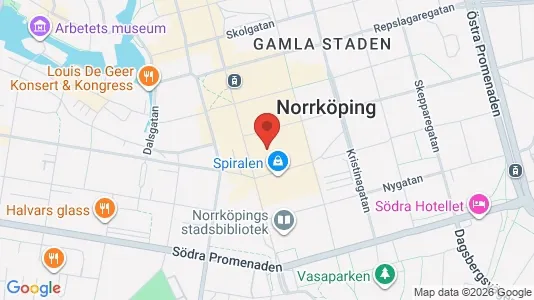 Lägenheter att hyra i Norrköping - kort over placeringen