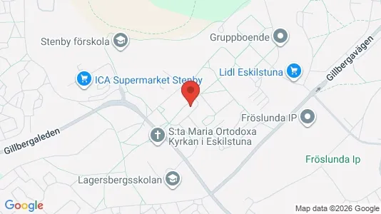 Lägenheter att hyra i Eskilstuna - kort over placeringen