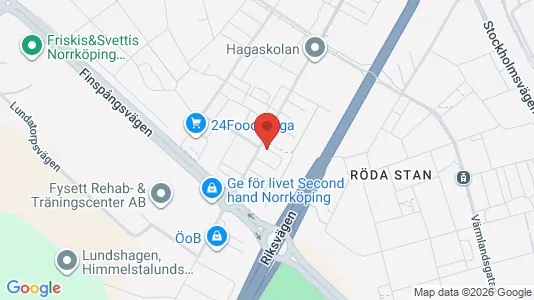 Bostadsrätter till salu i Norrköping - kort over placeringen