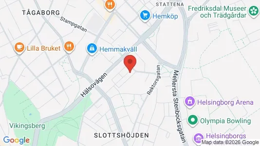Lägenheter att hyra i Helsingborg - kort over placeringen