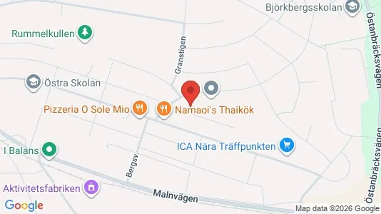 Bostadsrätter till salu i Hudiksvall - kort over placeringen