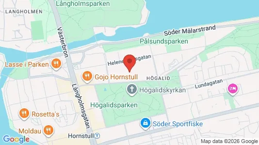Lägenheter till salu i Södermalm - kort over placeringen