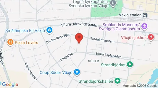 Bostadsrätter till salu i Växjö - Bild från Google Street View