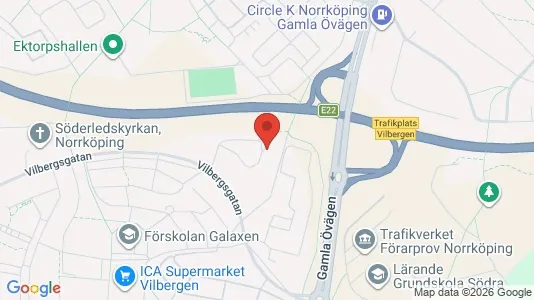 Lägenheter att hyra i Norrköping - kort over placeringen
