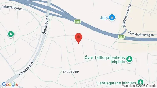 Lägenheter till salu i Täby - kort over placeringen