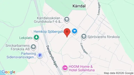 Lägenheter till salu i Täby - kort over placeringen