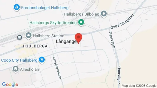 Bostadsrätter till salu i Hallsberg - kort over placeringen