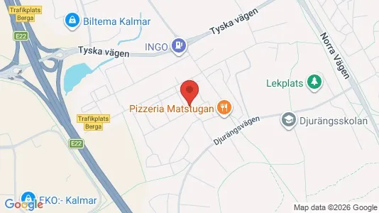 Lägenheter till salu i Kalmar - kort over placeringen